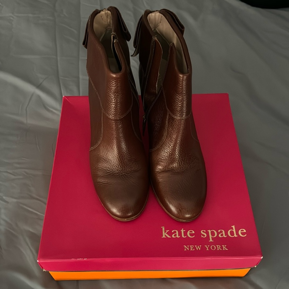 Kate Spade Brown Booties - Size 10